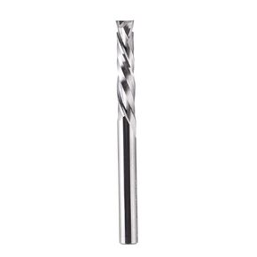 SpeTool Spiral Compression Router Bits 1/4" Shank,1-1/4Inch Cutting Length, Extra Long 3 Inch OVL,Carbide UP Down CNC Router Bits End Mill for Wood Mortises Carving Engraving