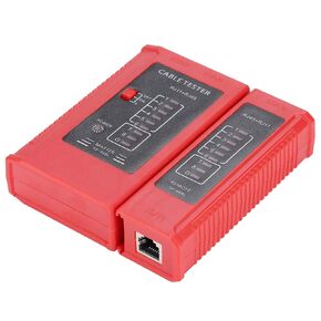 Ethernet Cable Tester Network Cable Tester for Cable Patch Cable Tester LAN Tester red-Black Tester Portable High Definition Cable Tester Checker Indicator