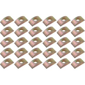 M8 Half Moon Nut MEETOOT 30PCS Zinc Half Moon Shaped Washer Spacer Furniture Hardware Accessories for Furniture Connect