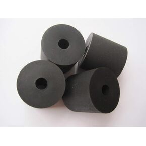 4-Pack - Made in USA - Premium Quality Multi-Purpose Rubber Spacer 1" OD x 1/4" ID x 1" Thick (AVS-X19-10), for Home-Industrial-Automotive-Marine & More! Buy The Best!