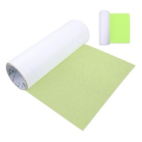 ZUEXT Grip Tape 11x50 Inch, Glow in The Dark Skateboard Grip Tape, Anti Slip Green Snowboard Scooter Tape, Bubble Free Waterproof Longboard Griptape Sheet for Outdoor Steps Stair Pedals