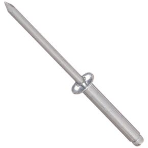 Small Parts Aluminum Blind Rivet, Meets IFI Grade 11, 0.032"-0.125" Grip Range, 3/32" OD, 0.250" Length, #41 Drill Size (Pack of 100)