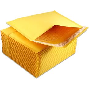 5 EcoSwift Size #CD 7.25 x 8 Kraft Bubble Mailers Self Sealing Bulk Padded Shipping Supplies Packaging Envelopes Bags CD 7.25 inches by 8 inches