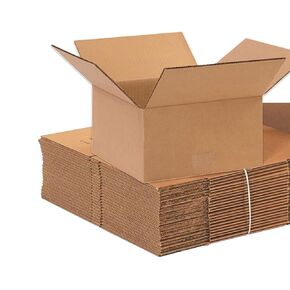 Aviditi 10 x 10 x 5 Corrugated Cardboard Boxes, Flat 10"L x 10"W x 5"H, Pack of 25 | Shipping, Packaging, Moving, Storage Box for Home or Business, Strong Wholesale Bulk Boxes