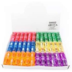 72 Pack Plastic Manual Pencil Sharpener with Cap | Assorted colors for gifts, school supplies