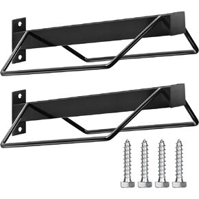 2 Pcs Saddle Rack Wall Mount Horse Saddle Stand Horse Tack Storage Supplies Accessories for English Western Saddles, Black
