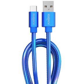 LIQUIPEL Powertek Metallic Shine USB Type C Charger Cable, 6ft Fast Charging USB C Cord, Adapter for Car, Galaxy, Android, Note, MacBook, Nintendo, Playstation, Chromebook, Pixel (Rose Pink)