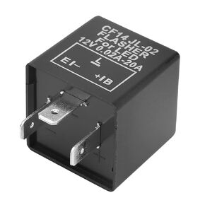 Oumefar 0.1150W 12V 3 Pin LED Blinker Mini 0.02A20A Car Flasher Relay for Turn Light Hyper Flash Fix 12V Industrial Electrical