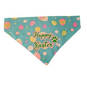 Happy Easter Over the Collar Dog Bandana That Slips onto Their Existing Collar Size (XXL)
