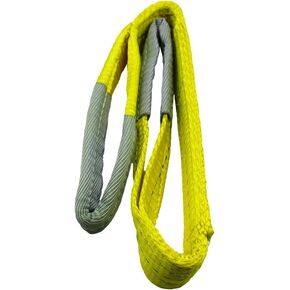 1"x6FT Lift Sling Straps, 2 Ply Polyester Rigging Straps, 3100LBS Load Capacity Flat Eye-Eye Web Sling for Hoist, Tree Stumps, Heavy Duty Cargo