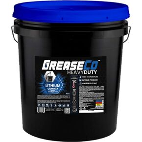Red and Tacky Lithium Grease Pail | Wheel Bearing | High Temp | Axle | Automotive | 5th Wheel | Tractor | Trailer Hitch | Ball Joint | Marine | Motorcycle | Hinges | 35 LB Bucket | NLGI 2 | HeavyDuty
