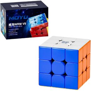Moyu Weilong WRM V9 2023 Maglev Ball-core مطلي بالأشعة فوق البنفسجية، مكعب سرعة مغناطيسي 3x3، مكعب سرعة بدون ملصقات Moyu Weilong MagLev لغز المكعب السحري in Kuwait