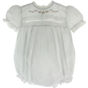 Feltman Brothers Infant Girls Blue Bubble Outfit Lace Trim