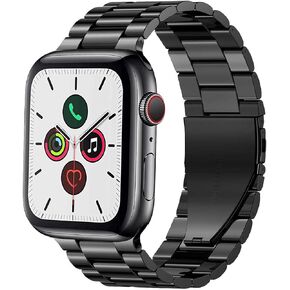 أساور بديلة لساعة Apple 38 مم السلسلة 3 2 1 40 مم السلسلة 6 5 4 SE 41 مم السلسلة 7 8 9، سوار ساعة iWatch iPhone من الفولاذ المقاوم للصدأ درجتين للرجال والنساء (38 مم/40 مم/41 مم، فضي/ذهبي)