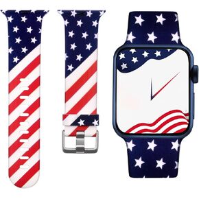 Laffav Compatible with Apple Watch Band 41mm 40mm 38mm iWatch Series 9 & Ultra 2 & SE & Ultra & Series 8/7/6/5/4/3/2/1 for Women Men, Classic Leopard, S/M in Kuwait