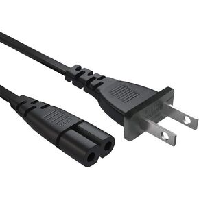 Power Cord compatible with Epson Printer XP-310 XP-410 XP-440 XP-830 XP-640 XP-434 ET-2720 ET-3750 ET-4500 ET-2760 ET-2650 Stylus NX420 NX430 NX625 CX7400 CX7450 AC 2 Prong Replacement Power Cable -UL
