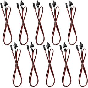 ATX PC Power Switch Cord 10PCS 55cm/22inch 2 Pin SW PC Motherboard Mainboard Power Cables On/Off Restart Button Power Cable