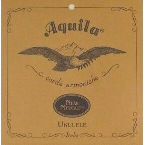 Aquila 31U Set of Concert Ukulele Strings (New Nylgut, Tuned in 5ths, CGDA, Wound C and G String, String Length 76 cm)