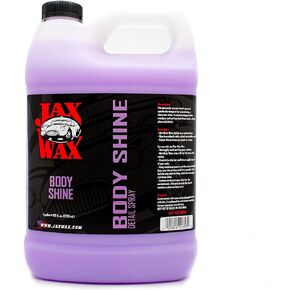Jax Wax Body Shine Detailer - Spray Car Wax, Removes Water Spots and Dirt, Formulated with Natural Oil and Waxes for Superior Protection and Shiny Look, Use on Car, Boat and Motorcycle, 1 Gallon
