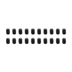 20Pcs M4*6mm Carbon Steel Hexagon Socket Black Spring Plungers Ball Plungers Ball Screws