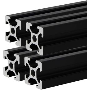 4 Pcs 2020 CNC 3D Printer Parts European Standard Anodized Linear Rail Aluminum Profile Extrusion for DIY 3D Printer (400mm) in Saudi Arabia