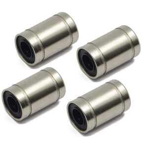4PCs LM6UU Linear Ball Bearing Nickel Plated 6mm x 12mm x 19mm for 6mm Linear Motion Shaft Rod for 3D Printer and CNC Machine