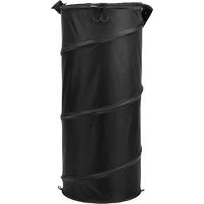 KEMIMOTO Boat Trash Can, 50L Marine Caddy Black Bag Boating Trash Bags Reusable Waterproof Boat Garbage Storage for Marine, Kayak, Pontoon Boat, Camping