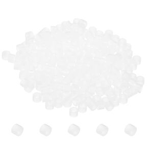PATIKIL 3.2mm ID x 5mm OD x 2mm L Round Spacers Washers, 200 Pack Nylon Standoff Gaskets for M3 Hardware Screws Bolts for 3D Printer Electrical Outlet, White
