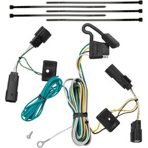 Tekonsha T-One® T-Connector Harness, 4-Way Flat, Compatible with Select Ford Flex,Black