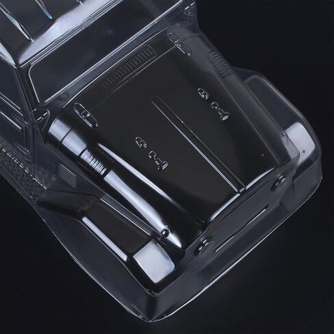 هيكل شفاف لسيارة زاحفة RC 1/10، 1965 Toyota FJ40 Truck Cab PC هيكل شفاف مناسب لـ 1/10 RC Crawler Axial SCX10 TRX4 YIKONG 4102 RGT 86100 Redcat GEN8 DIY in Kuwait