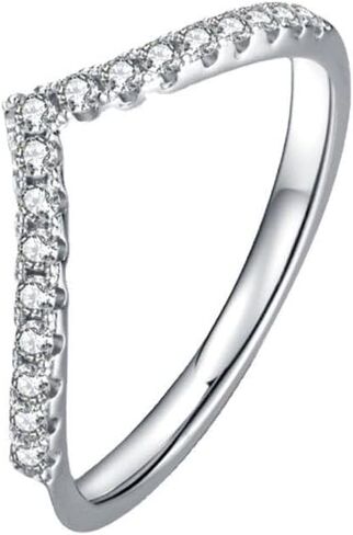 Moissanite Stackable Engagement Rings Eternity Promise Wedding Ring D Color VVS1 925 Sterling Silver Bridal Rings for Women Men in Saudi Arabia