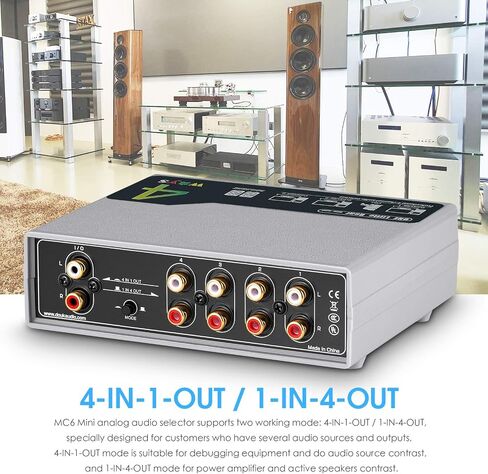 4-Way التناظرية RCA ستيريو الصوت الجلاد الفاصل التحكم في مستوى الصوت Preamp السلبي in Saudi Arabia