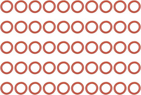 Silicone Rubber O Ring 8mm ID, 11mm OD, 1.5mm Width VMQ Washer Gasket Sealing-Applications for Pressure Washer Plumbing Sealing-[Qty 100 Red] in Saudi Arabia