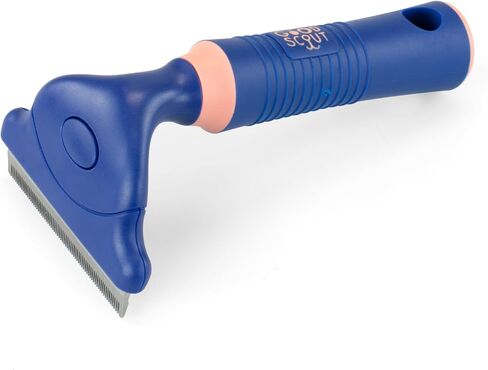 Good Scout 2-Piece Deshedding Tool Set with Comb & Soft Bristle Brush, Best Deshedding Tool for Dogs & Cats, Gentle, Safe & Effective Grooming Tool for Short or Long Haired Animals in Kuwait