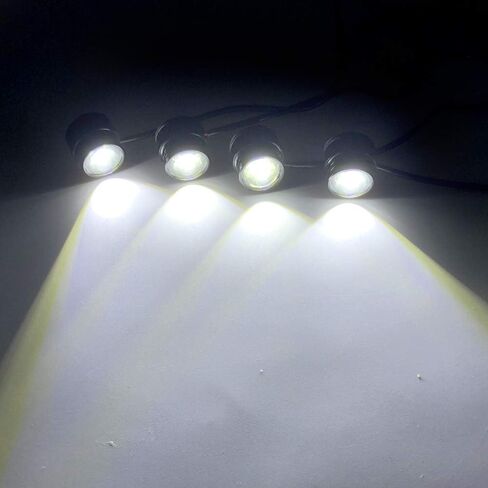 4 In 1 Amber&White LED Eagle Eye Warning Strobe Lights Super Bright And Waterproof With Wireless Remote Control, For Car Truck Motorcycle DRL Eagle Eye Light Warning Traffic Light 12V in Saudi Arabia