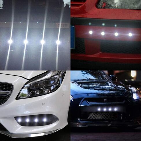 4 In 1 Amber&White LED Eagle Eye Warning Strobe Lights Super Bright And Waterproof With Wireless Remote Control, For Car Truck Motorcycle DRL Eagle Eye Light Warning Traffic Light 12V in Saudi Arabia
