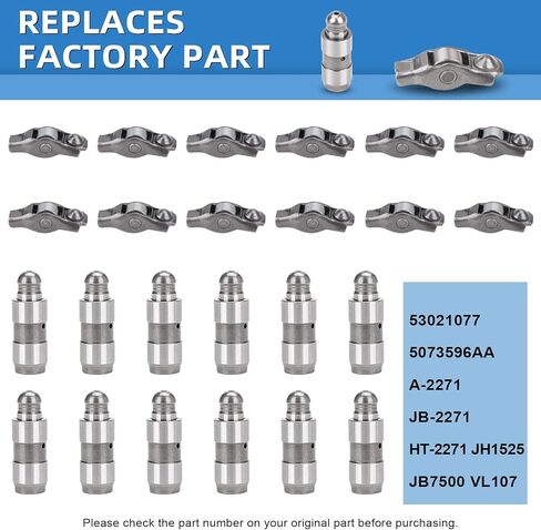 5184296AH مجموعة حشية صمامات أذرع الروك 5184332AA لـ 13-16 دودج تشارجر رام 1500 كرايسلر 200 300 جيب جراند شيروكي 3.6 لتر محرك 12 قطعة in Kuwait