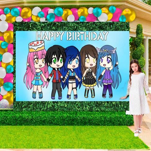 مجموعة أدوات تزيين حفلات أعياد الميلاد من Funneh Krew لافتة للأطفال لتزيين الكيك in Kuwait