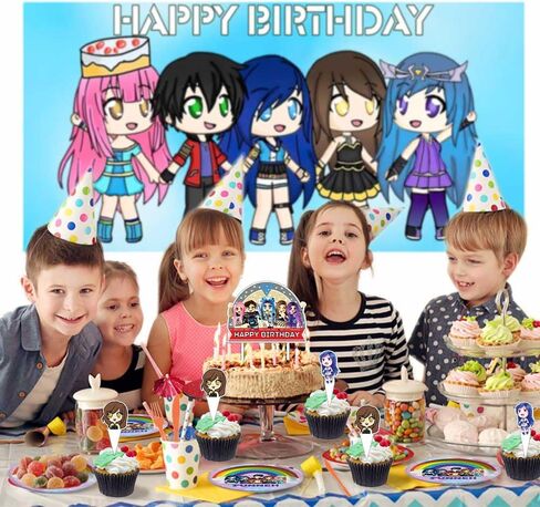 مجموعة أدوات تزيين حفلات أعياد الميلاد من Funneh Krew لافتة للأطفال لتزيين الكيك in Kuwait