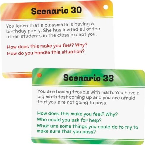 Really Good Stuff Social Skills Discussion Cards - Set of 20 Conversation Cards for Kids - Social Emotional Learning Activities for Understanding Social Rules and Developing Essential Social Skills in Saudi Arabia