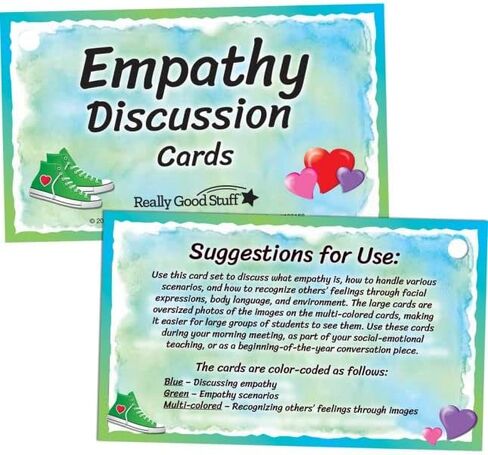 Really Good Stuff Social Skills Discussion Cards - Set of 20 Conversation Cards for Kids - Social Emotional Learning Activities for Understanding Social Rules and Developing Essential Social Skills in Saudi Arabia