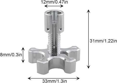 Modified High Displacement Motorcycle Brake Clutch Adjustment Screw (8mm Silver) Control Lever Aluminum Alloy Cable Wire Bolt CNC Machine for Sports Bike All Terrain Vehicle in Saudi Arabia