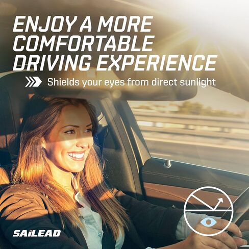 SAILEAD Left Driver Side Sun Visor Replacement with Light Compatible with 2013-2018 Nissan Pathfinder and 2014-2017 Infiniti QX60, Grey in Saudi Arabia