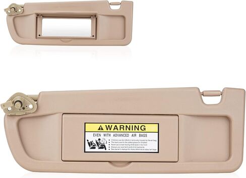 Gray Left Driver & Right Passenger Side Sun Visor Without Light for 2006 2007 2008 2009 2010 2011 Honda Civic EX LX Sedan SI Coupe,Replacement 83280-SNA-A01ZC, 83230-SNA-A01ZC, 1 Pair in Saudi Arabia