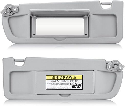 Gray Left Driver & Right Passenger Side Sun Visor Without Light for 2006 2007 2008 2009 2010 2011 Honda Civic EX LX Sedan SI Coupe,Replacement 83280-SNA-A01ZC, 83230-SNA-A01ZC, 1 Pair in Saudi Arabia