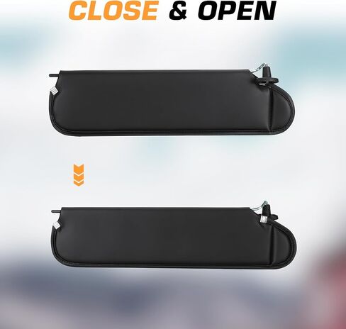 Left Driver Right Passenger Side Black Sun Visor Fit for Jeep Wrangler TJ 1997 1998 1999 2000 2001 2002 Sunvisor Replacement in Saudi Arabia