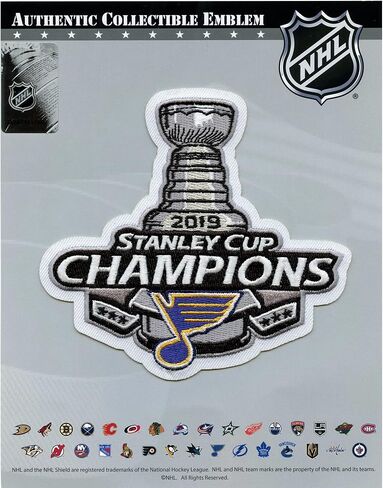الشعار الوطني 2019 NHL Stanley Cup Final Champions Patch St Louis Blues التذكارية جيرسي in Saudi Arabia