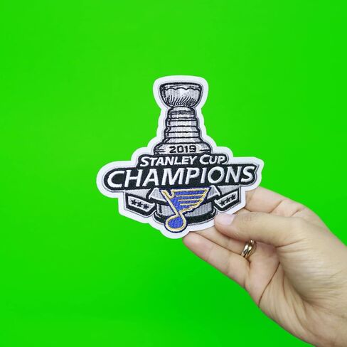 الشعار الوطني 2019 NHL Stanley Cup Final Champions Patch St Louis Blues التذكارية جيرسي in Saudi Arabia