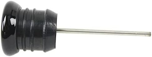 Black Shorty Style Oil Tank Dipstick w/Oil Temperature Gauge - Black Gauge Face w/Orange Needle - Fits 1979-2003 Harley Sportster XL & 1984-1999 Harley Softail Models - Replaces HD Part# 62668-87T in Kuwait