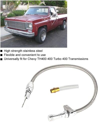 عصا قياس ناقل الحركة، عصا قياس ناقل الحركة الفضية المرنة مناسبة لناقل الحركة TH400 400 Turbo 400 PT303 in Kuwait